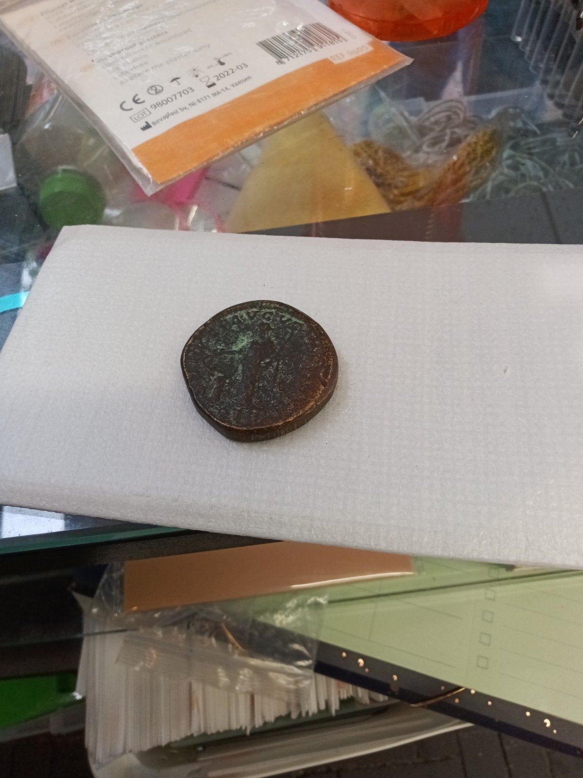 Oude Romeinse munt - Antieke bronzen munt, Ophalen of Verzenden, Vóór koninkrijk, Overige waardes, Losse munt