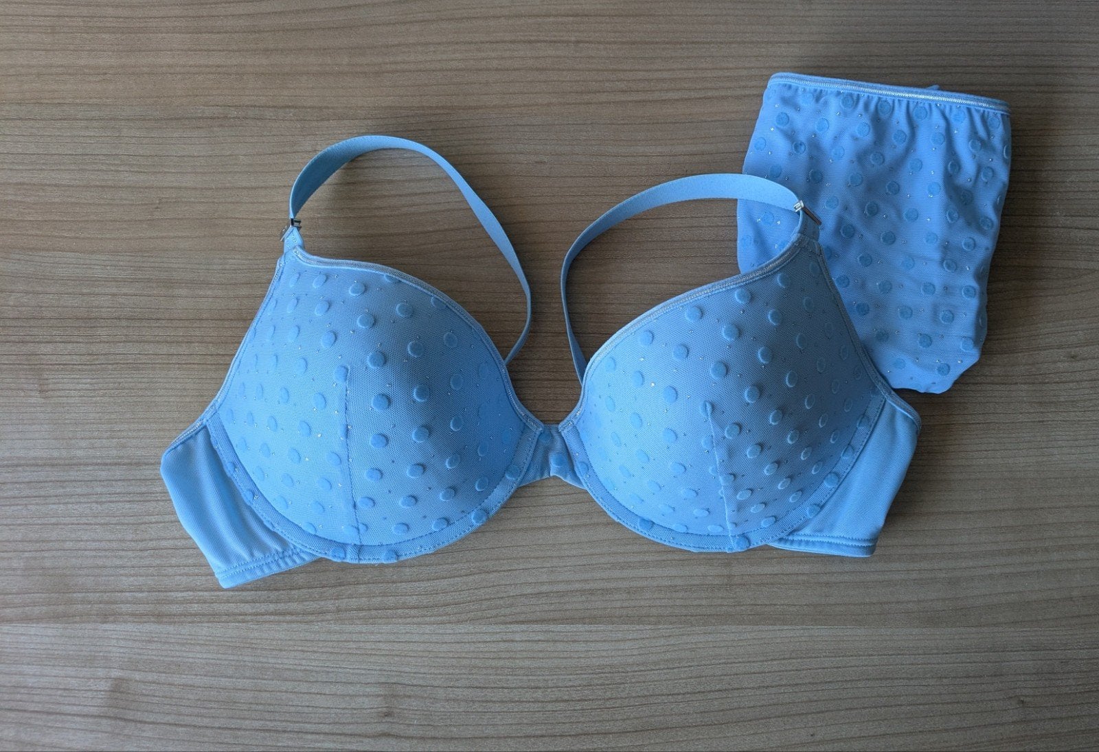 Marlies Dekkers BH 75D en shortje XL, Kleding | Dames, Ondergoed en Lingerie, Marlies Dekkers, Ophalen of Verzenden, Blauw, Setje
