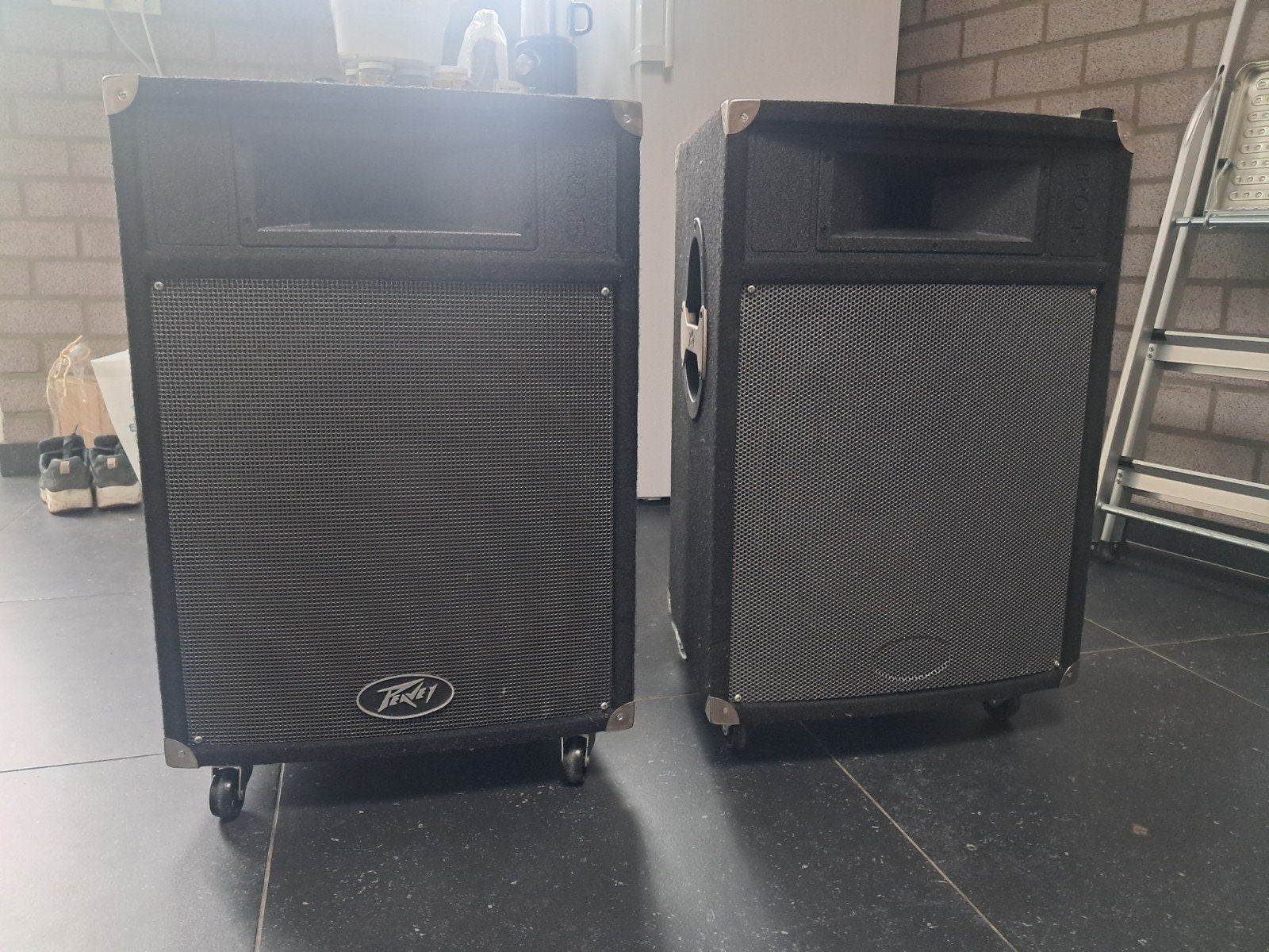 Peavey PRO-15 passieve luidsprekers (set van 2), Vloerstaande luidspreker, Gebruikt, Ophalen, 150 watt of meer