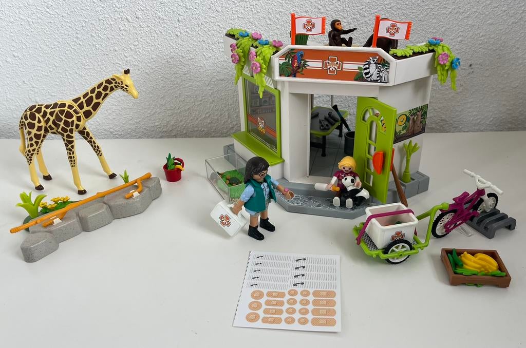 Playmobil 70900, Dierenartspraktijk in de dierentuin., Ophalen of Verzenden, Gebruikt, Complete set