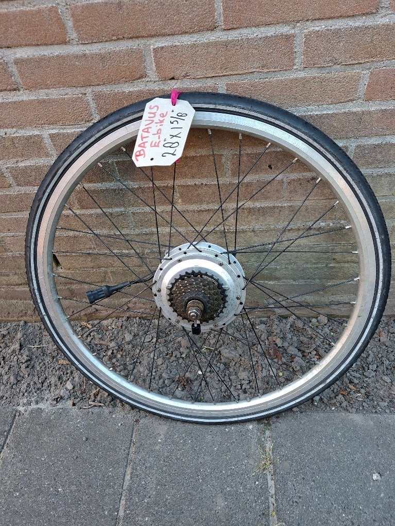 Fietswiel E-bike Batavus, Fietsen en Brommers, Fietsonderdelen, Gebruikt, Overige materialen, Batavus, Motor