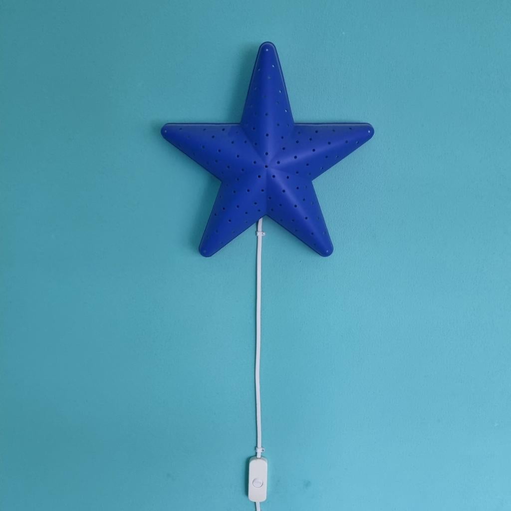 Blauwe sterrenlamp voor kinderkamer, Ophalen of Verzenden, Zo goed als nieuw, Kinderlijk, Speels