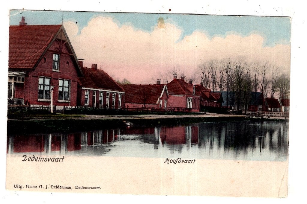 Dedemsvaart Boerderij aan Dedemsvaart 1900 Uitg. Gelderman, Ophalen of Verzenden, Voor 1920, Ongelopen, Drenthe