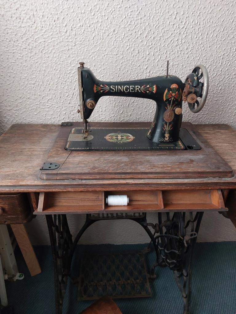Nostalgisch Singer naaimachine, Ophalen of Verzenden