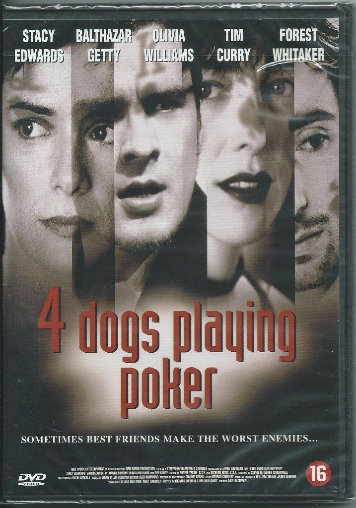 DVD 4 Dogs Playing Poker Geseald, Cd's en Dvd's, Alle leeftijden, Ophalen of Verzenden, Nieuw in verpakking, Actiethriller