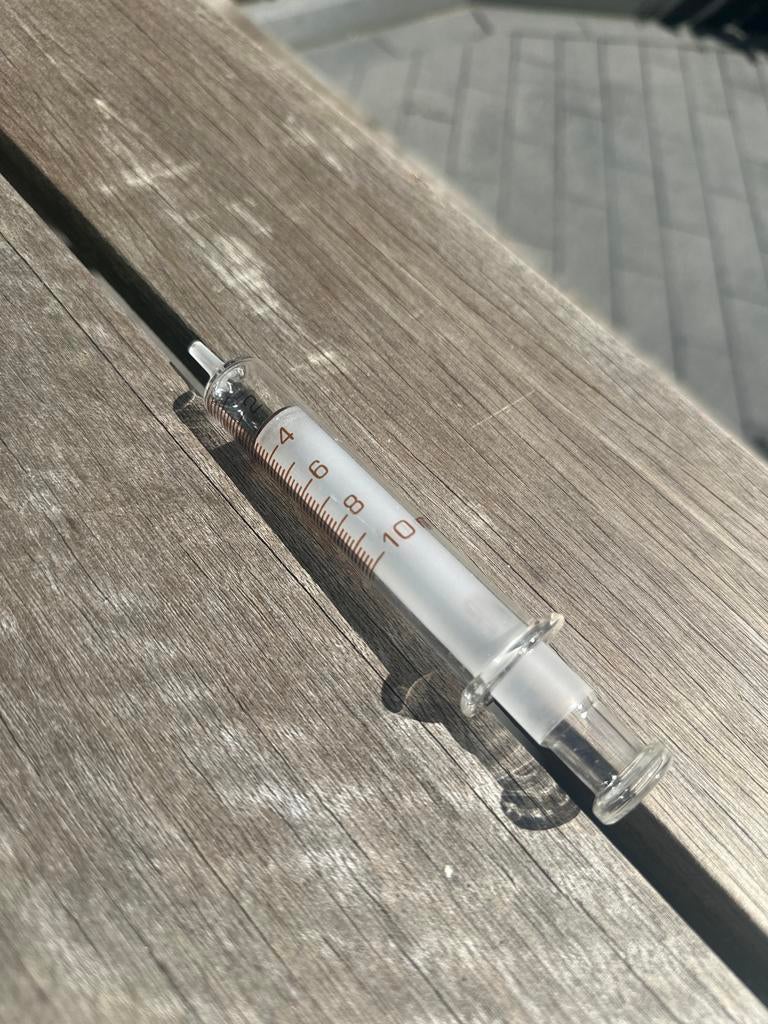 Vintage Glazen Injectiespuit - Volledig Glas, Antiek en Kunst, Ophalen