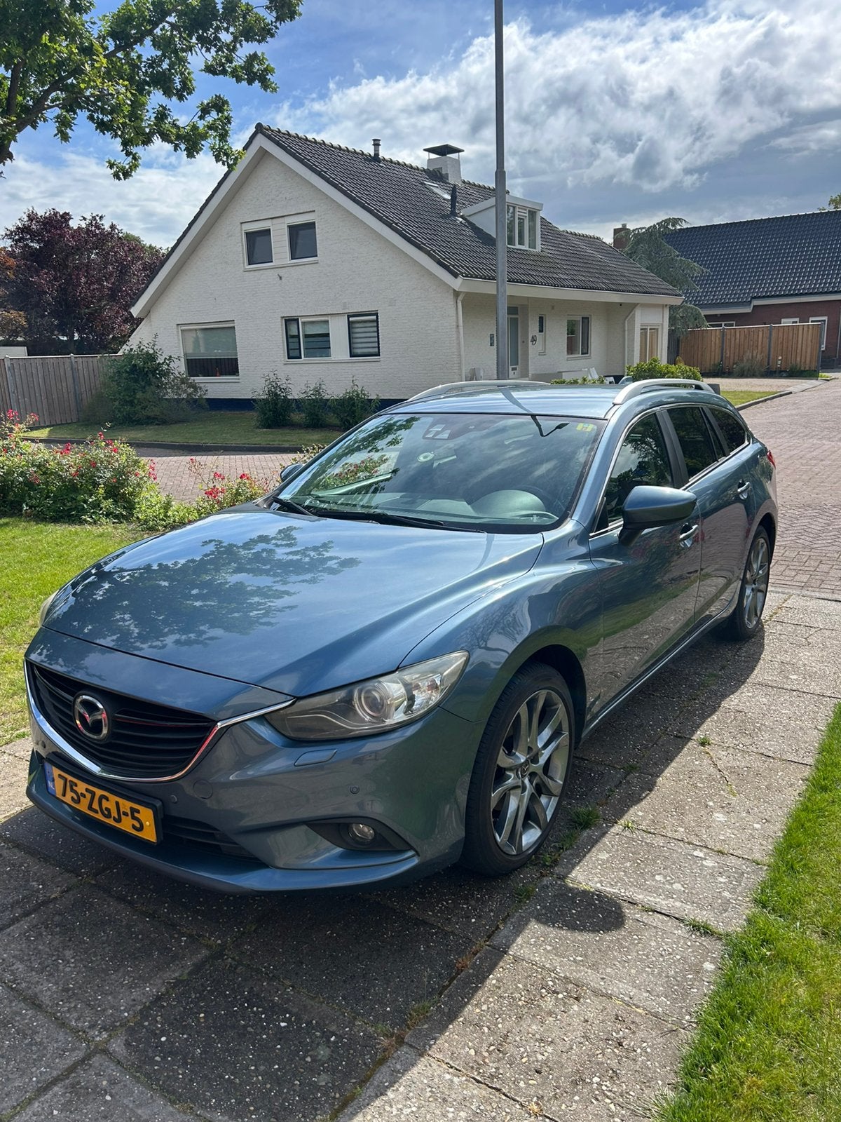 Mazda 6 2.0 Sportbreak 2012 Blauw, Auto's, Mazda, Voorwielaandrijving, Stof, 1280 kg, 4 cilinders