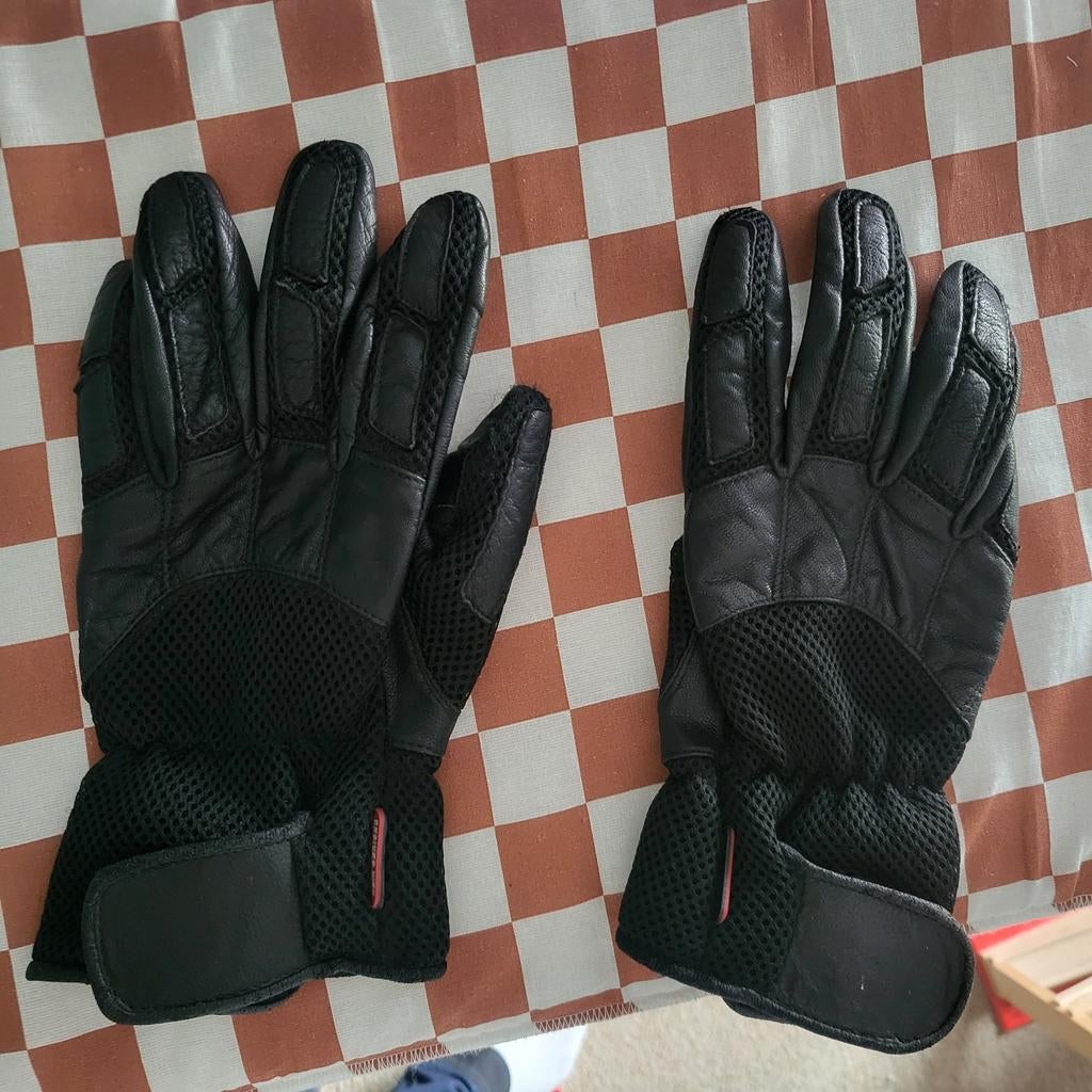 Zwarte zomer motorhandschoenen - Maat XXL, Motoren, Overige merken, Heren, Ophalen of Verzenden, Tweedehands