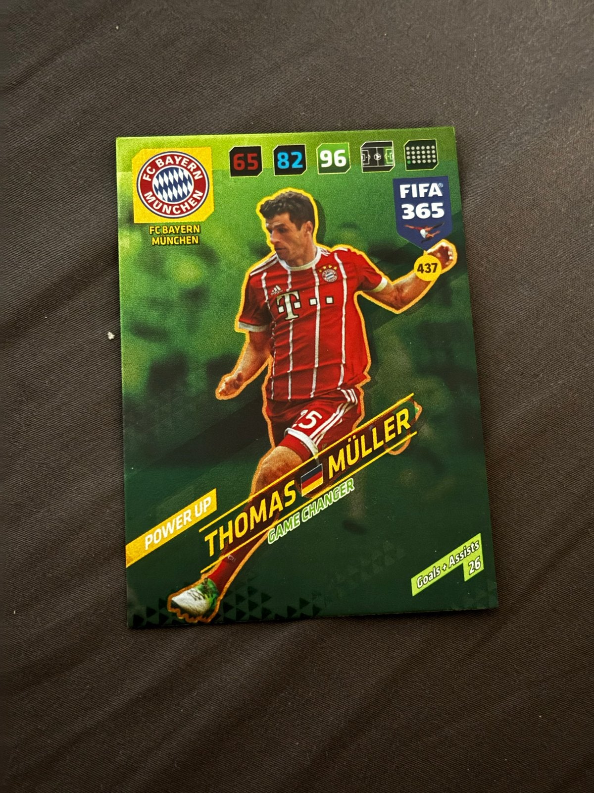 Thomas Müller FIFA 365 Adrenalyn XL Kaart Bayern München, Ophalen of Verzenden, Zo goed als nieuw, Buitenlandse clubs, Spelerskaart