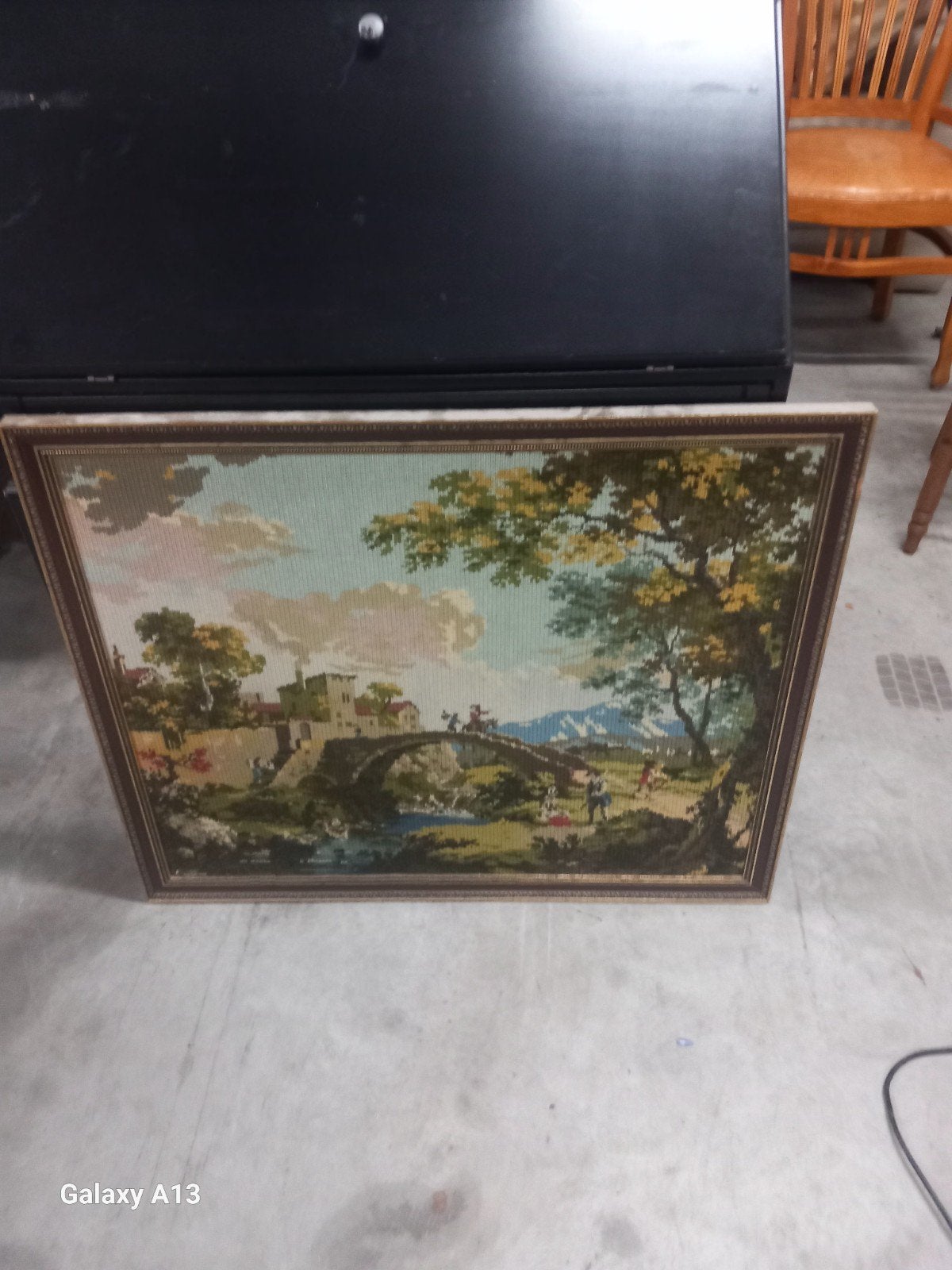 mooie geborduurde schilderij prijs € 20.00, Ophalen of Verzenden