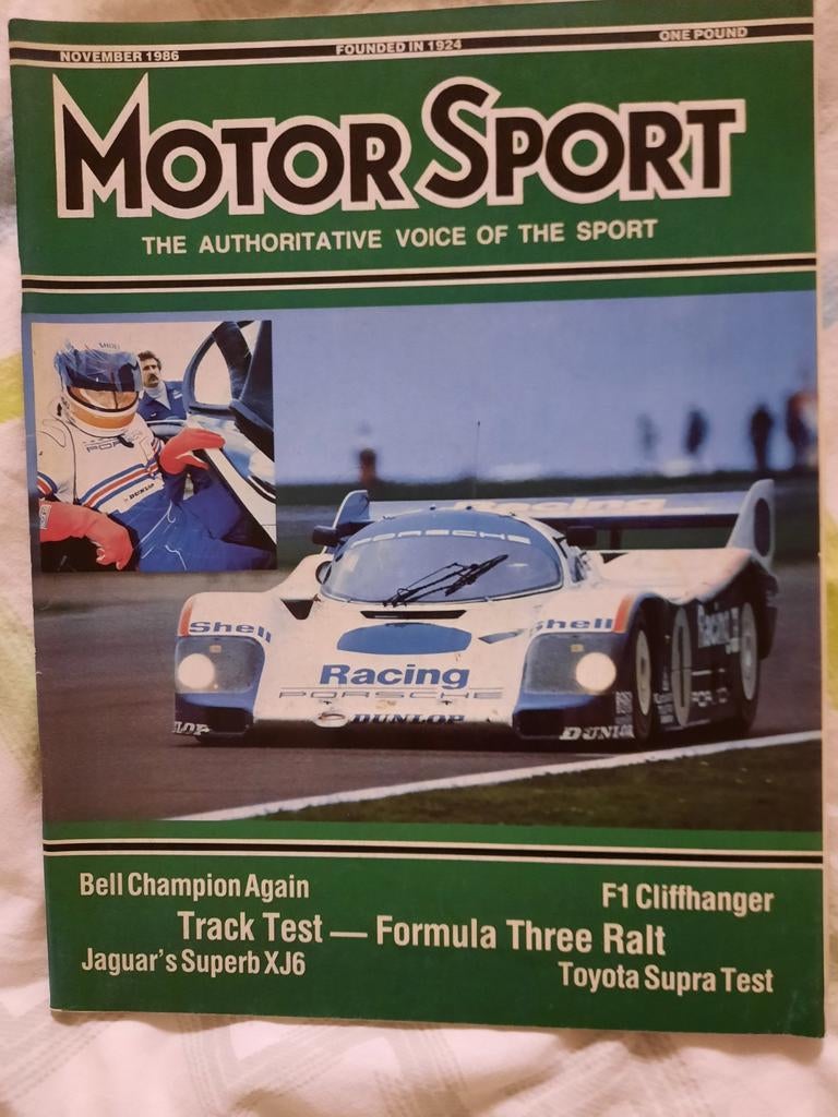 Motor Sport november 1986, Ophalen of Verzenden