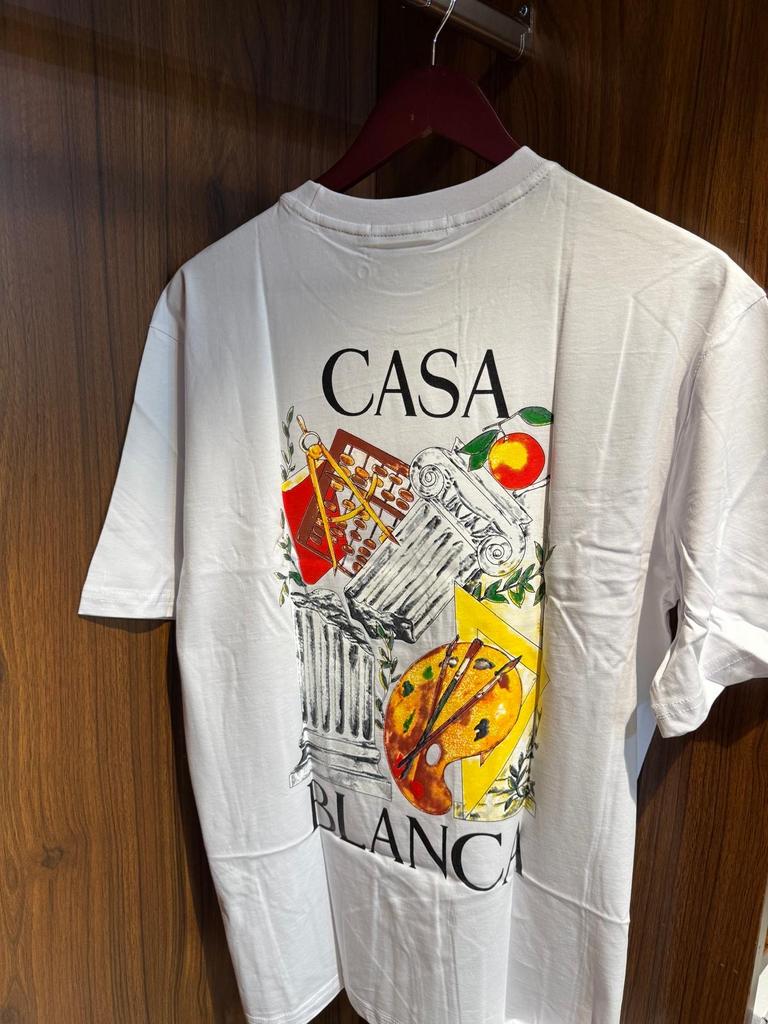 Casablanca T-shirts met print, Kleding | Heren, T-shirts, Ophalen of Verzenden, Zo goed als nieuw, Overige maten, Wit