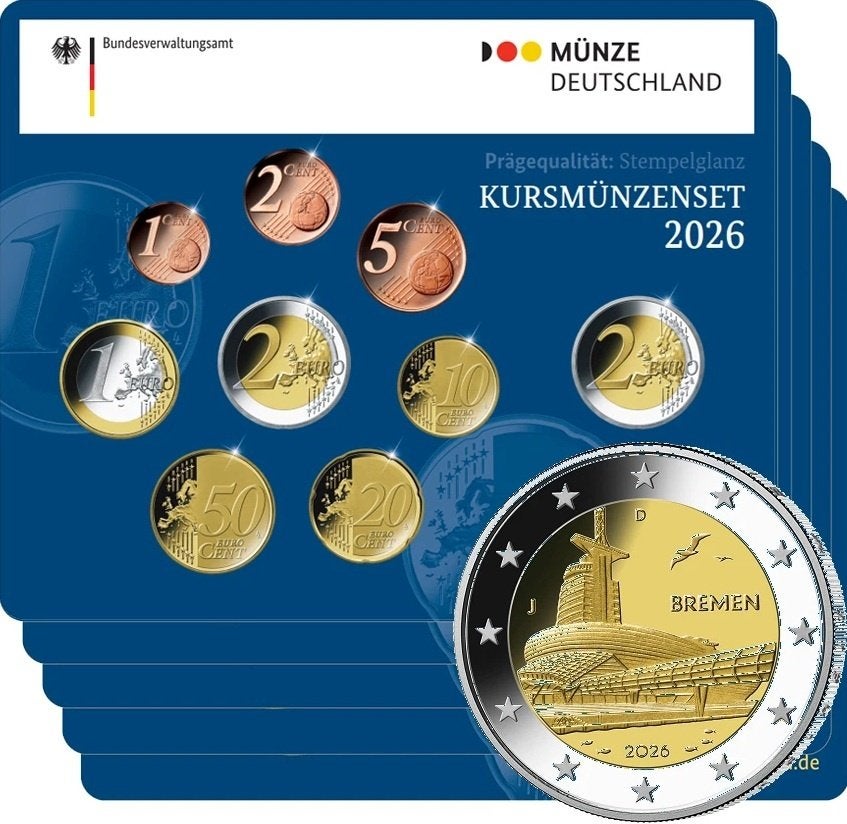 BU set DUITSLAND 2026., Postzegels en Munten, Ophalen of Verzenden, Duitsland, Overige waardes