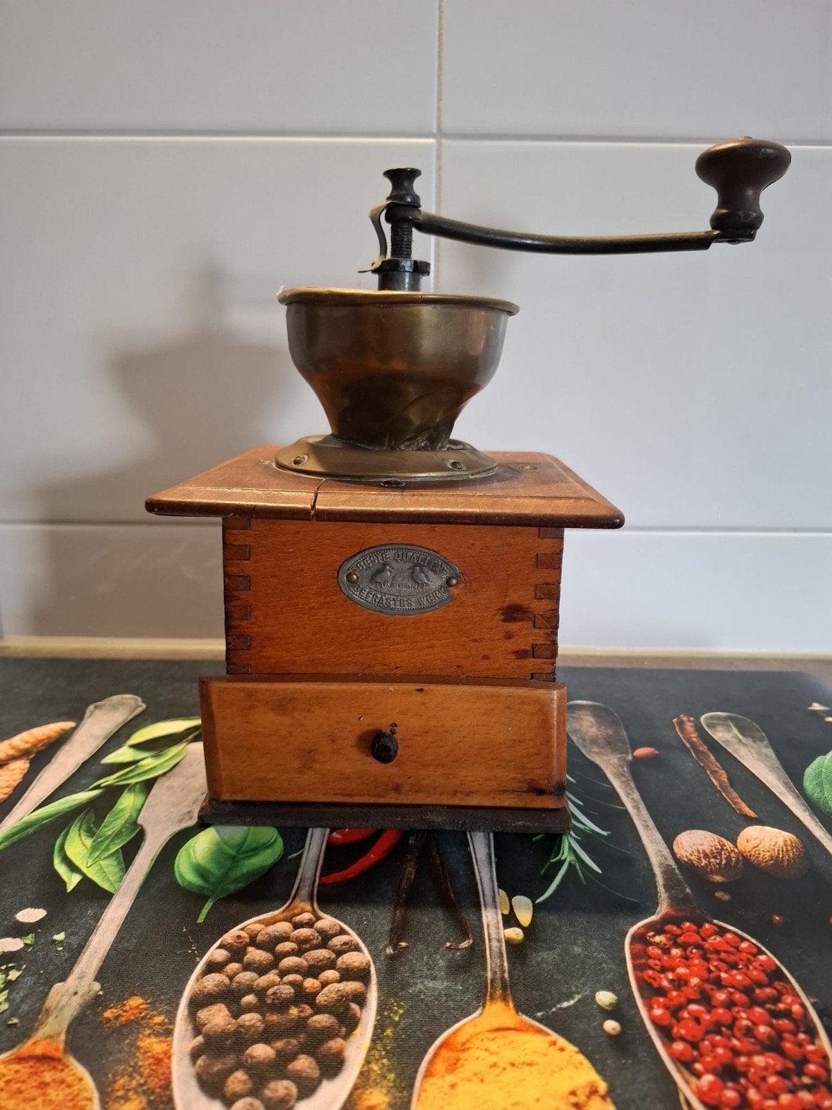 Oude hand koffiemolen., Antiek en Kunst, Ophalen of Verzenden