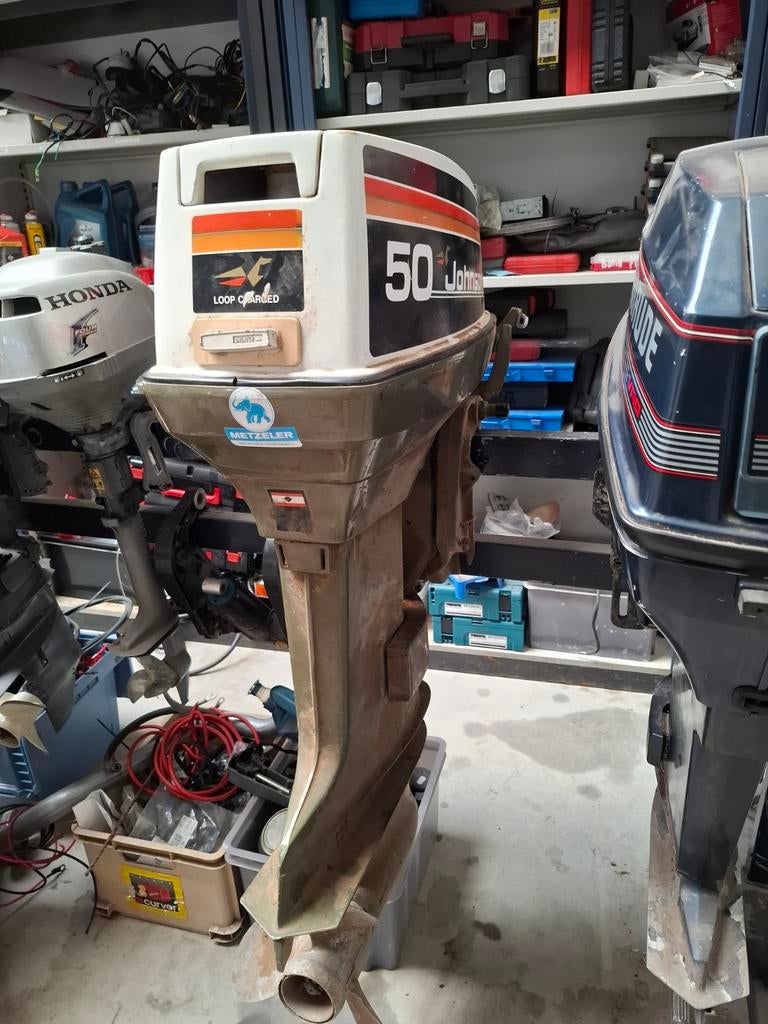 2 loop sloop motoren, Watersport en Boten, Ophalen, Benzine, 5 tot 10 pk, Elektrische start