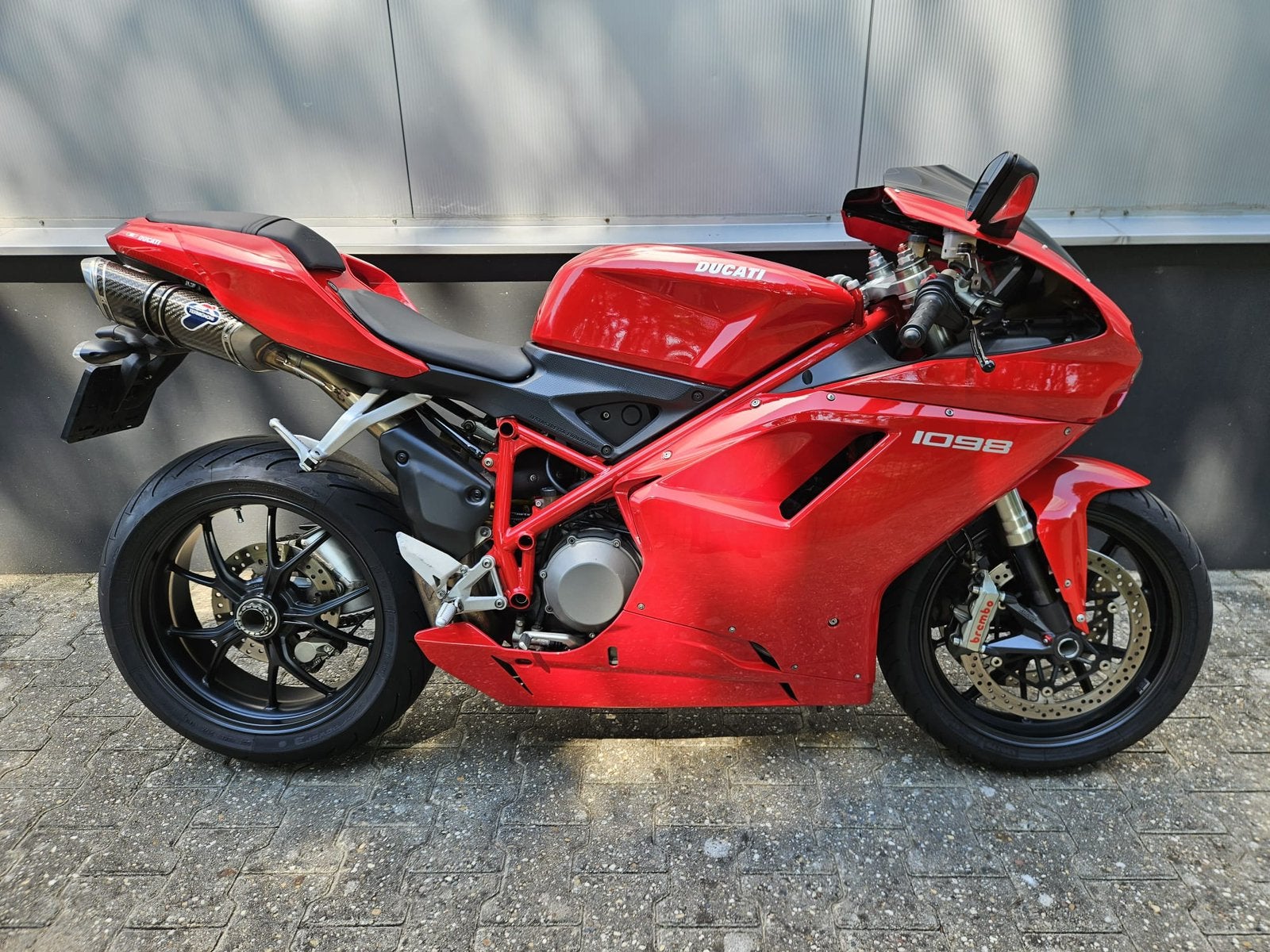 Zeer nette Ducati 1098 bj 2008 24.858KM Termignoni uitlaat, Motoren, 2 cilinders, Motorrijbewijs A, Gebruikt, Super Sport