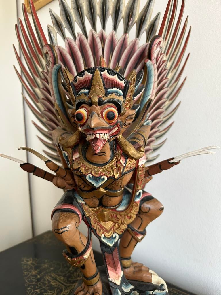 Garuda, Balinees houten beeld 62 cm hoog, Ophalen