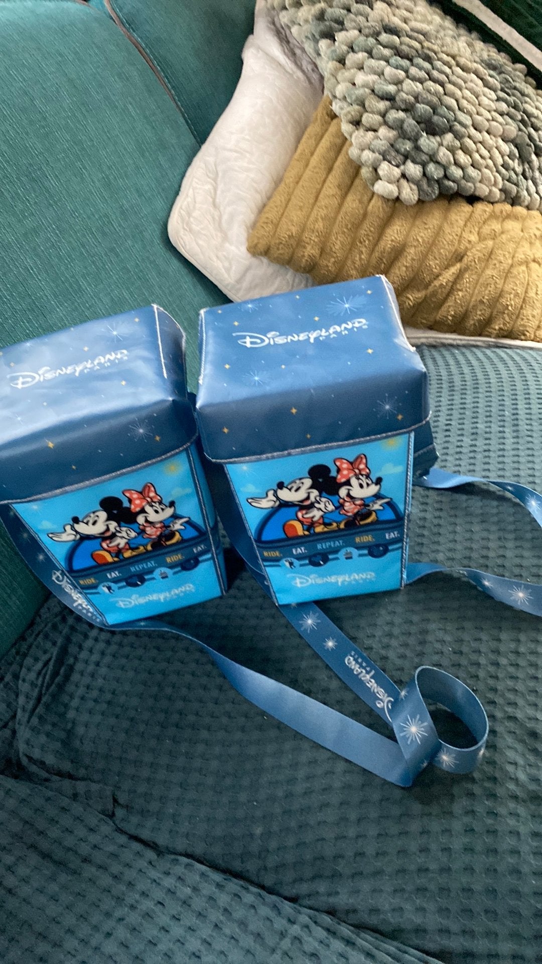 2vintage popcorn tasjes Disneyland Parijs, Verzamelen, Ophalen of Verzenden, Zo goed als nieuw