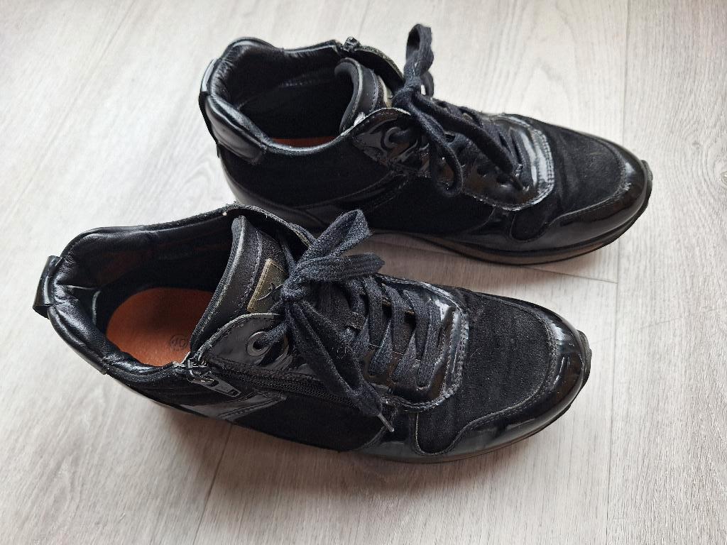 Hogere Xsensible sneakers zwart met rits maat 40 wijdte G, Kleding | Dames, Schoenen, Gedragen, Wandelschoenen, Zwart, Ophalen of Verzenden