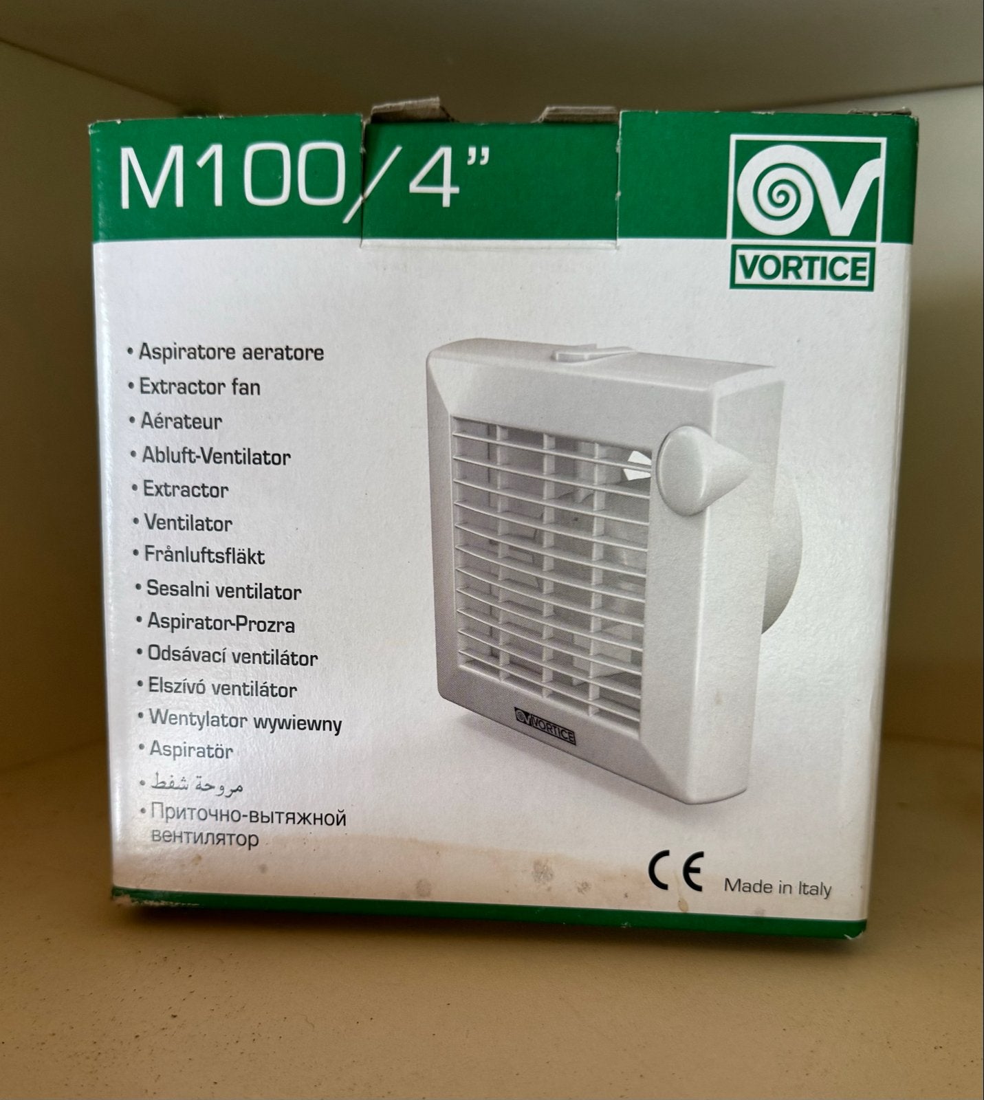 Vortice M100/4" Ventilator/Afzuiger - Nieuw in doos, Ophalen of Verzenden, Nieuw, Ventilator en Afzuiger