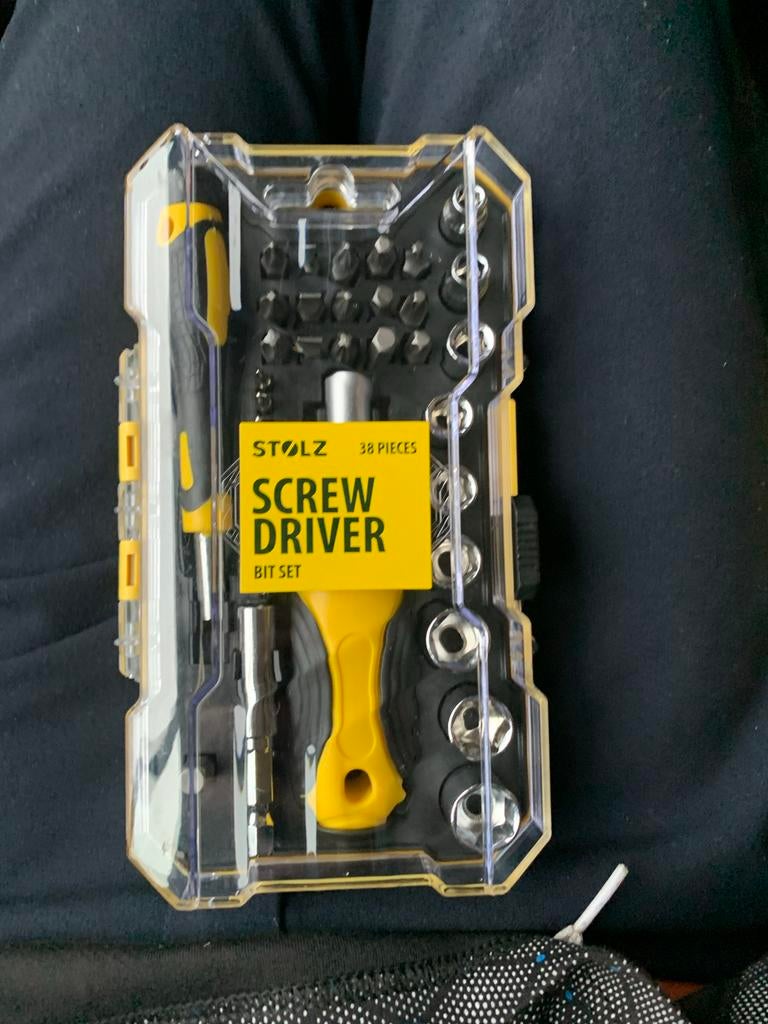 Nieuwe Stolz schroevendraaier en bitset - 38-delig, Ophalen of Verzenden, Nieuw