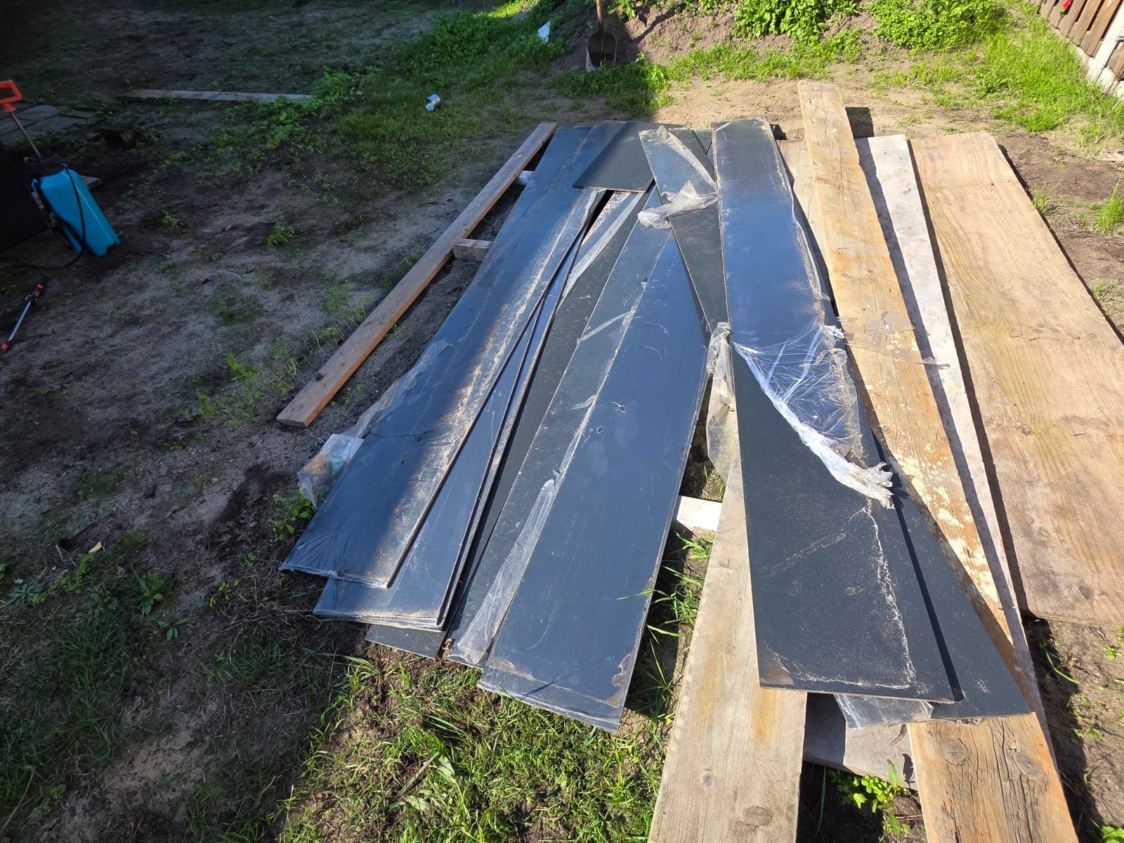 Zwarte trespaplaten, diverse maten - Over van nieuwbouw, Ophalen, Nieuw, Overige materialen, Minder dan 20 mm