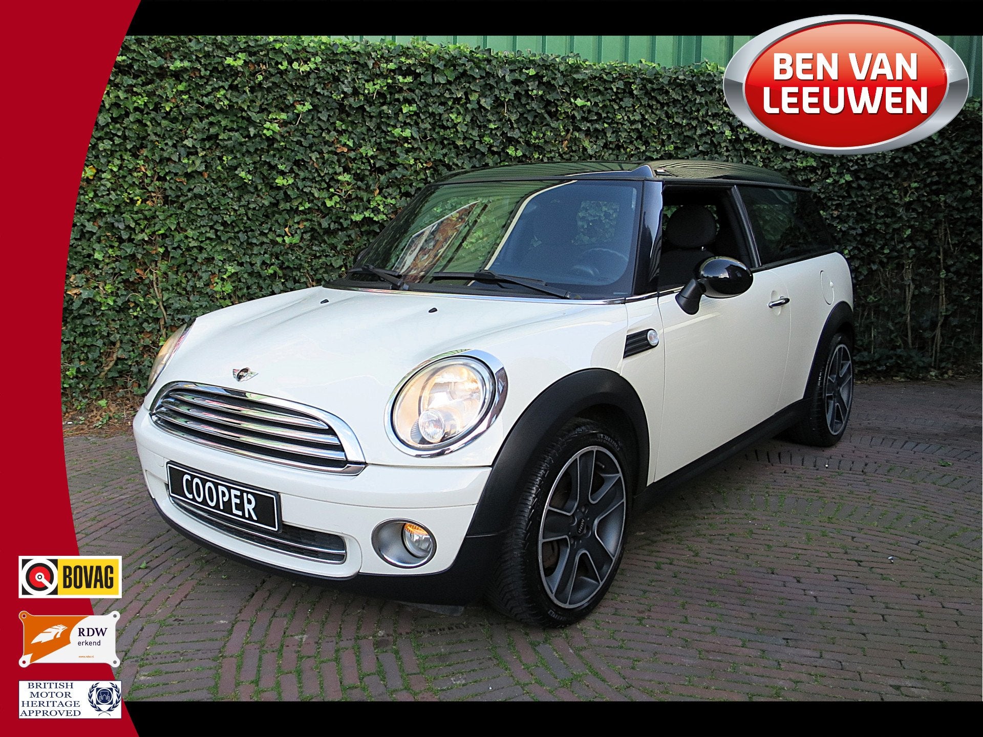 MINI Clubman 1.6 Cooper Chili R55 Youngtimer, Pano.dak, clim, Auto's, 4 cilinders, Met garantie (alle), 4 stoelen, Leder en Stof
