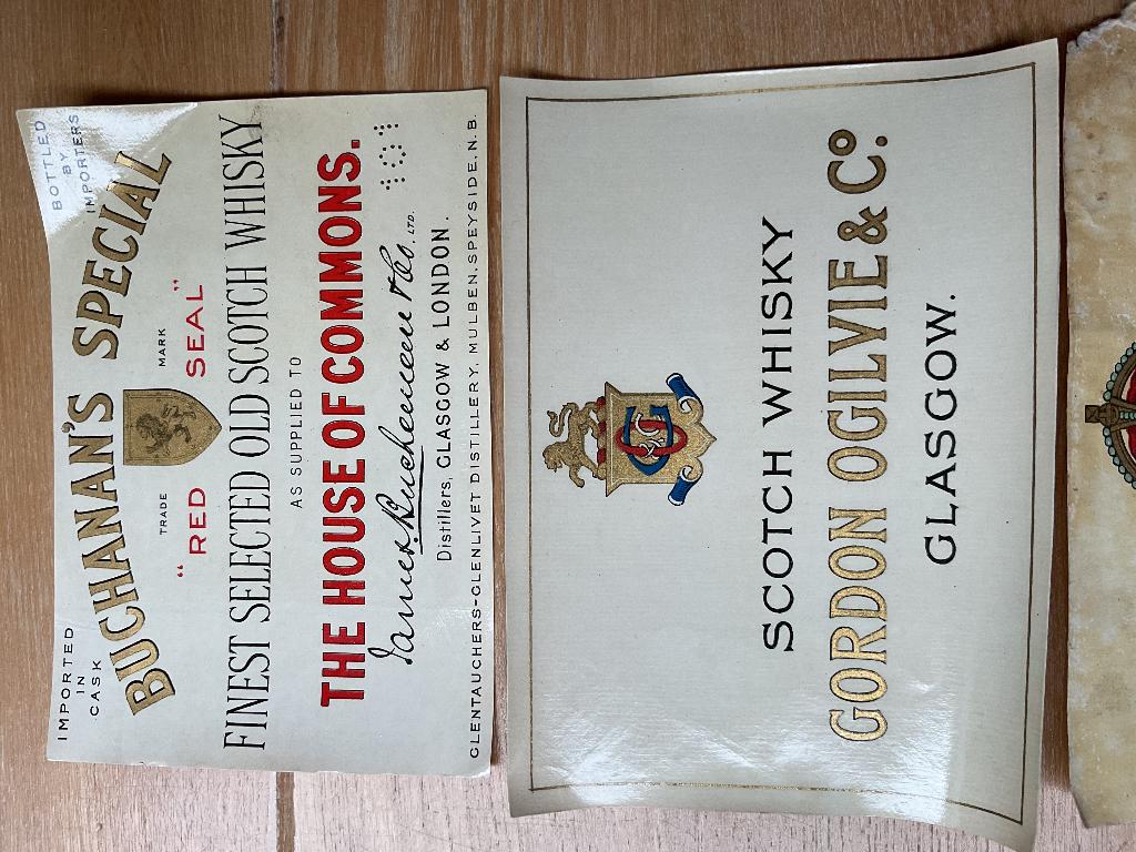 Oude whisky etiketten, Ophalen of Verzenden, Zo goed als nieuw, Overige gebieden, Overige typen