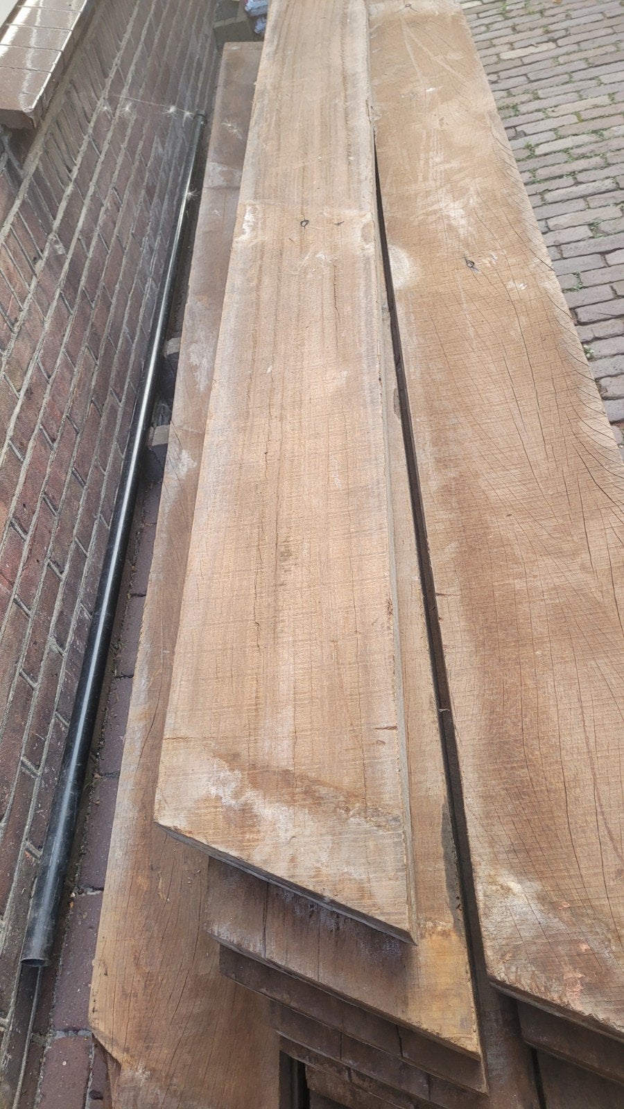 Azobé Houten Planken 240x50x3200 mm - 25 stuks, Doe-het-zelf en Verbouw, Hout en Planken, Ophalen, 25 tot 50 mm, Zo goed als nieuw