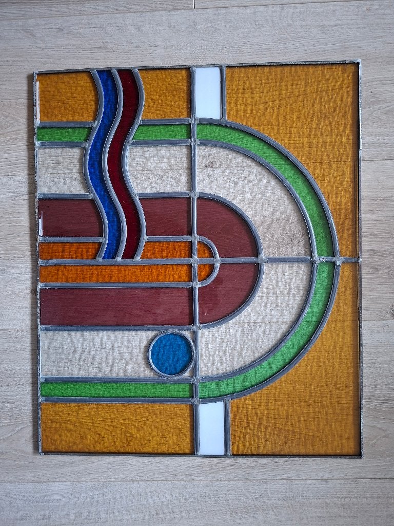 Glas in lood, Doe-het-zelf en Verbouw, Glas en Ramen, Ophalen, Gevelraam of Ruit, Minder dan 80 cm, Zo goed als nieuw