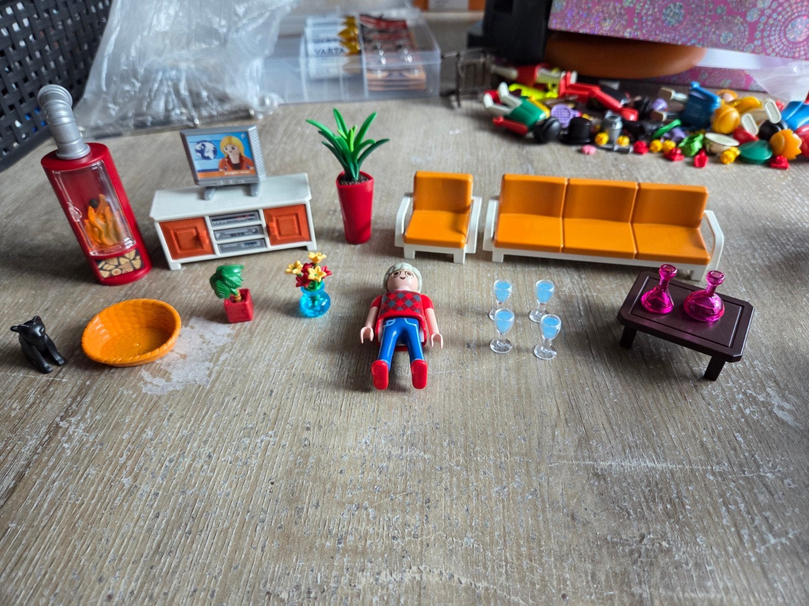playmobil set gezellige woonkamer 5332, Gebruikt, Complete set, Overige typen, Ophalen of Verzenden