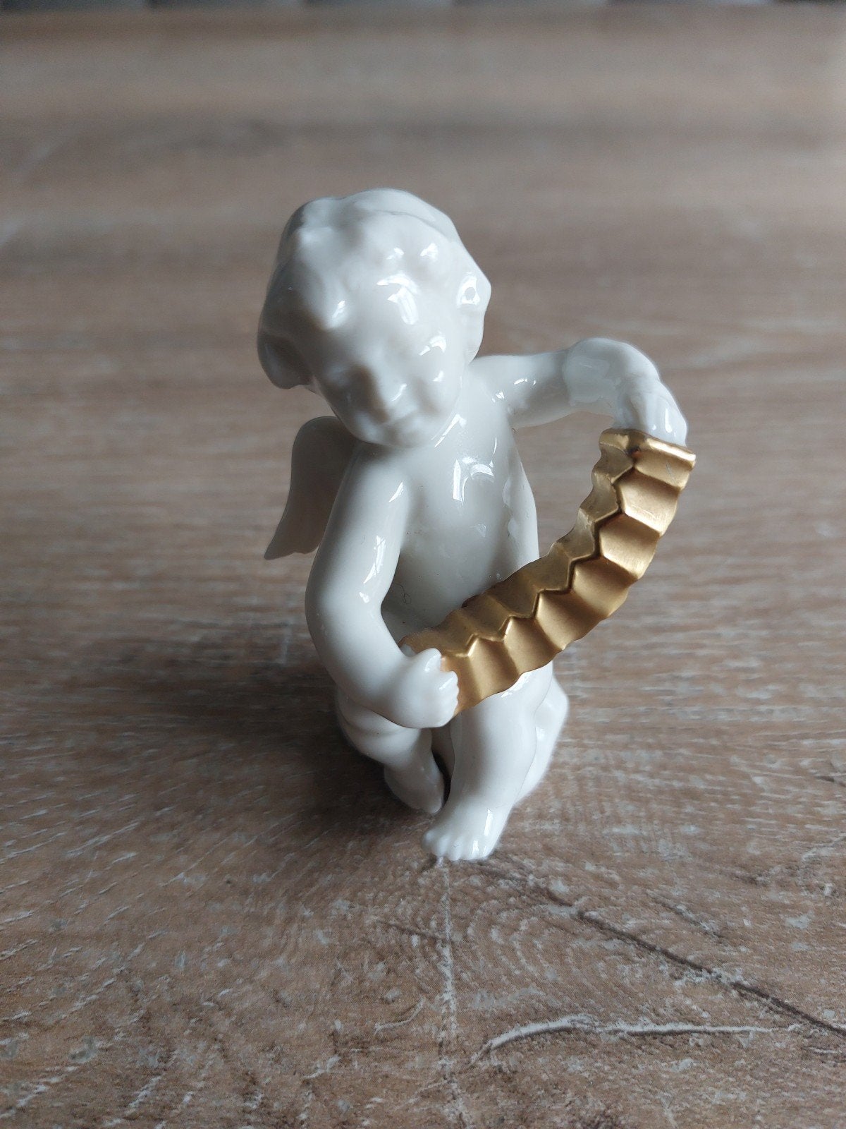 hutschenreuther engel trekharmonica porselein kerst figuur, Ophalen of Verzenden, Zo goed als nieuw