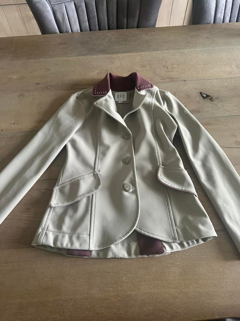 ForHorses wedstrijdjasje beige maat 140, Dieren en Toebehoren, Paardrijkleding, Ophalen of Verzenden, Gebruikt, Dressuur, Bovenkleding