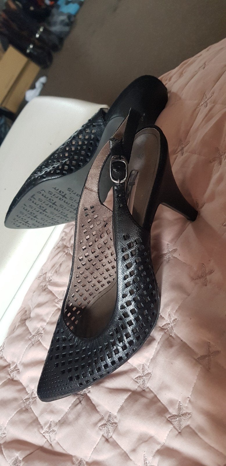 Tamaris sling back pumps, Verzenden, Zo goed als nieuw