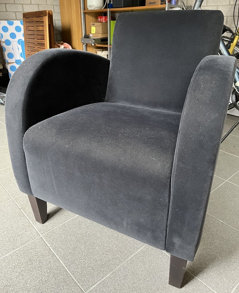 stoel, Huis en Inrichting, Ophalen, Gebruikt, Zwart, Stof