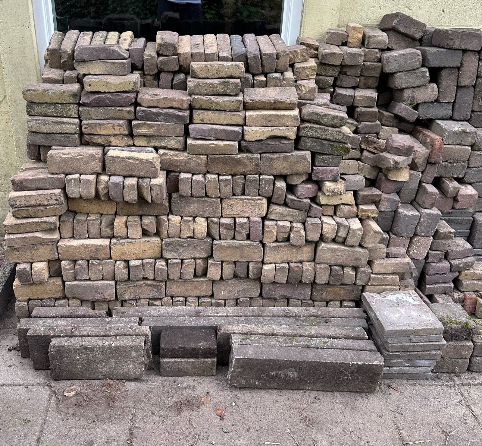 Waaltjes/gebakken klinkers/geeltjes - 9 m², Ophalen, Gebruikt, Keramiek, Klinkers