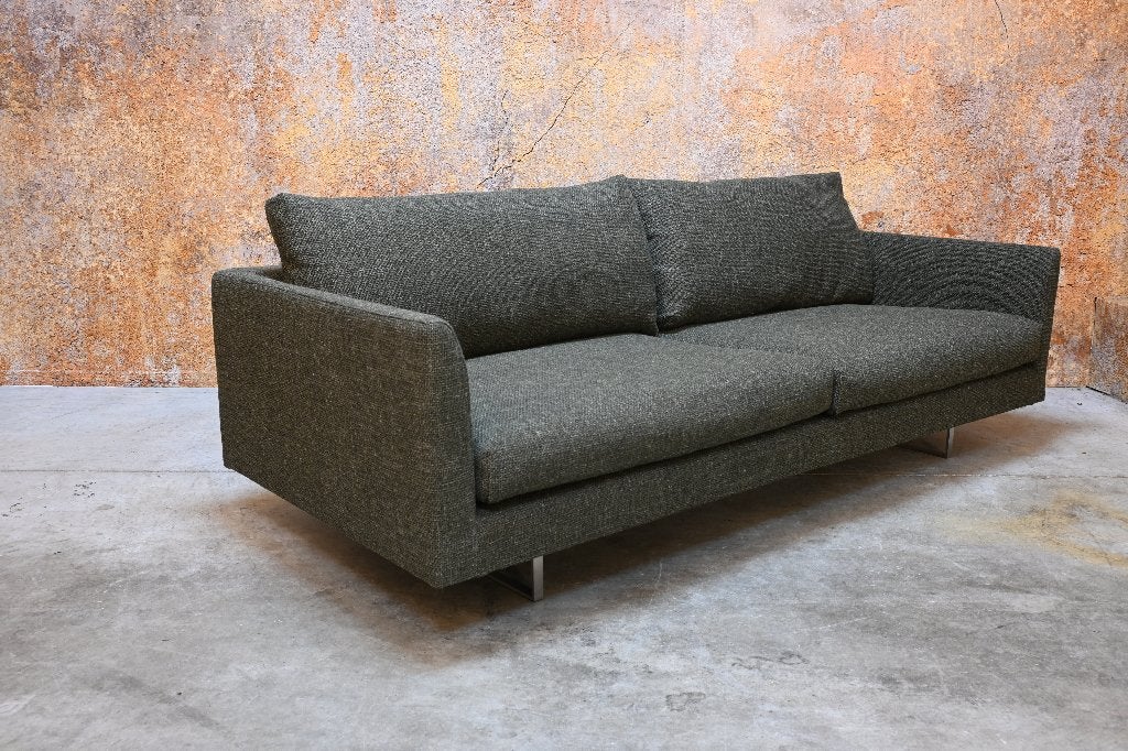 NIEUW beklede groene stoffen Montis Axel design bank, Montis, 150 tot 200 cm, Montis, Tweepersoons