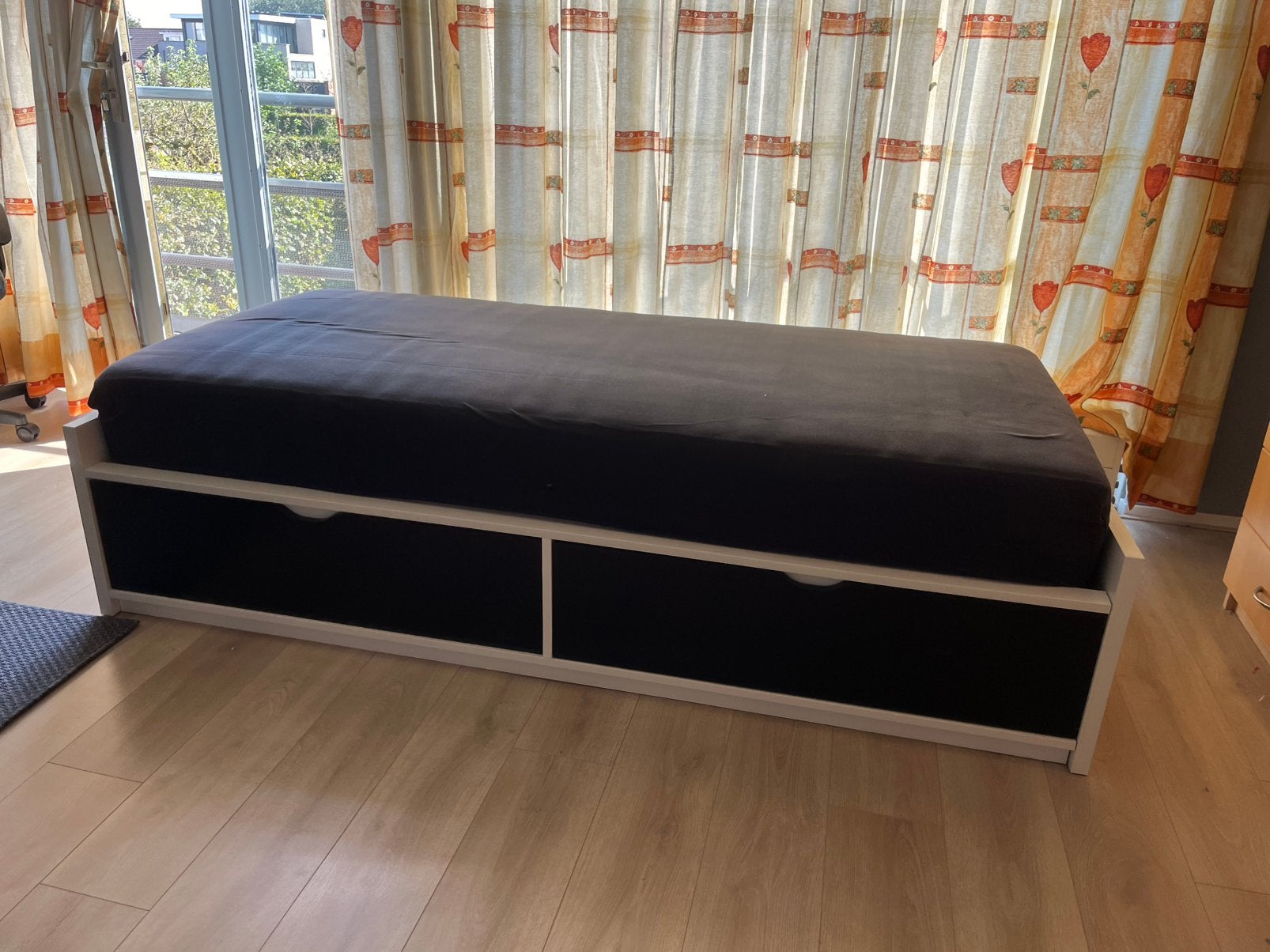Bed met lades - Gratis af te halen, Ophalen, Gebruikt, 90 cm, Eenpersoons