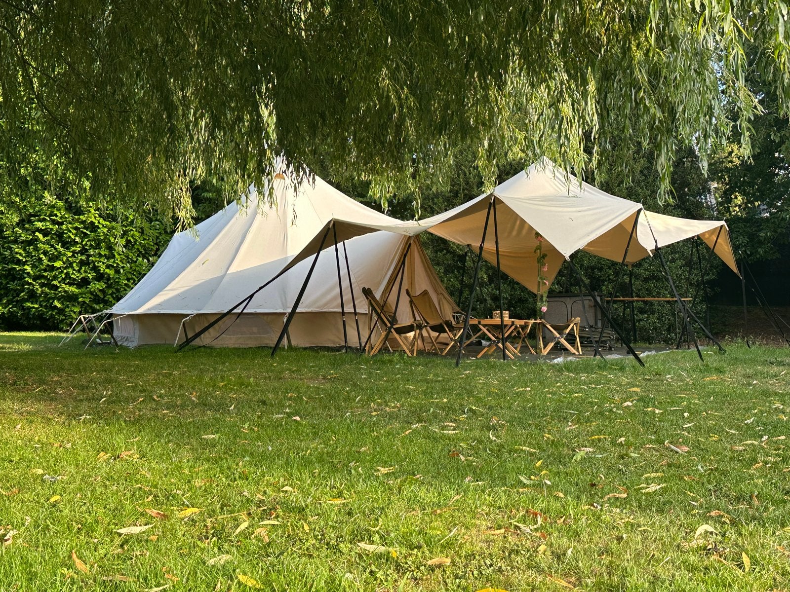 Canvascamp Sibley ProTech 500 Double Door met extra's, Ophalen, Zo goed als nieuw, Meer dan 6