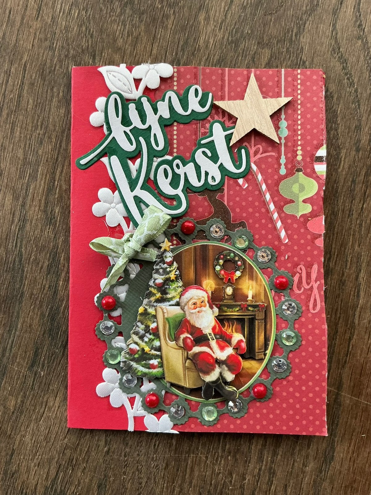 3d kerstkaart  fijne kerst 24, Verzenden, Nieuw, Kerst