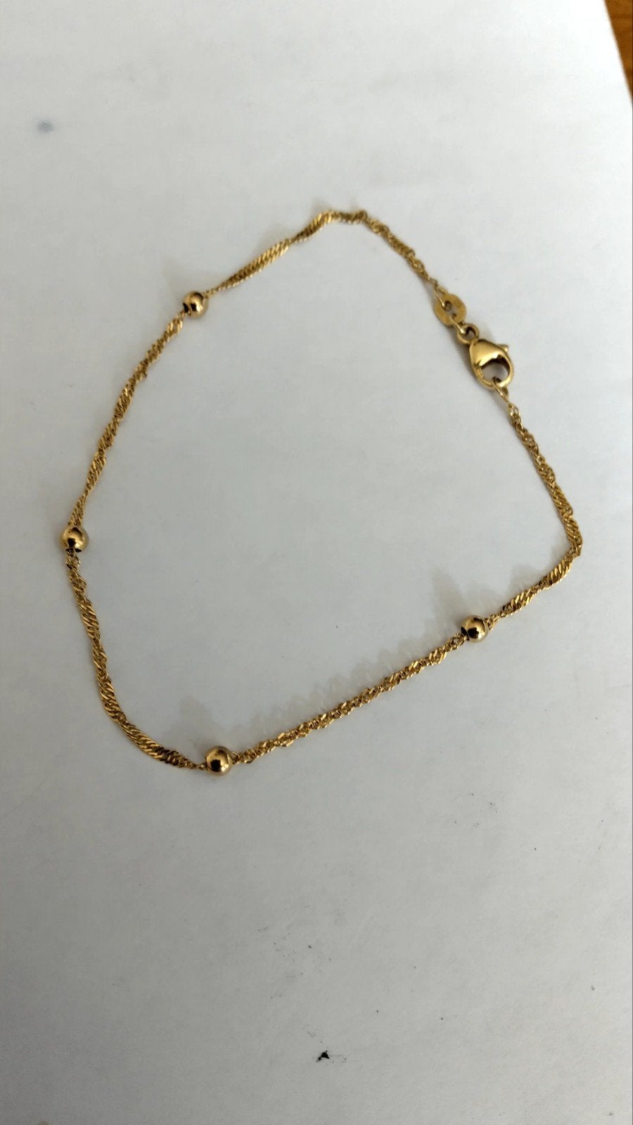 14 karaat gouden armband gemerkt 585 zie foto,s, Sieraden, Tassen en Uiterlijk, Ophalen of Verzenden, Nieuw, Goud, Goud