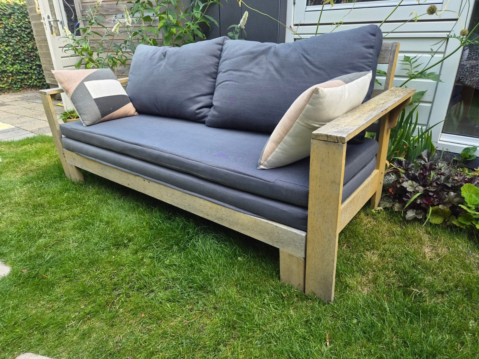 Loungebank tuin, Ophalen, Gebruikt