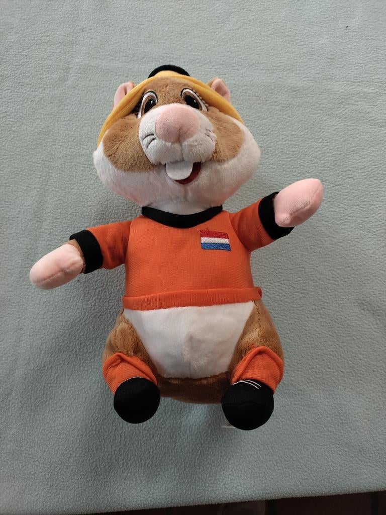 AH hamster knuffel in oranje voetbaltenue, Albert Heijn, Ophalen of Verzenden