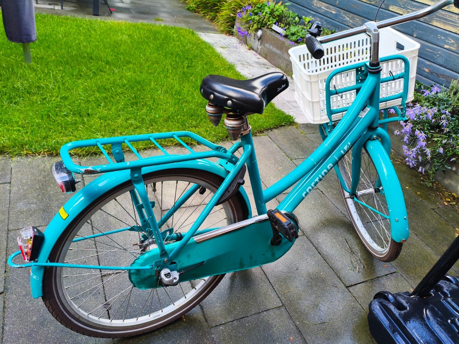 24 insch Cortina fiets met terugtraprem en mand, Ophalen, Terugtraprem, Gebruikt, Versnellingen