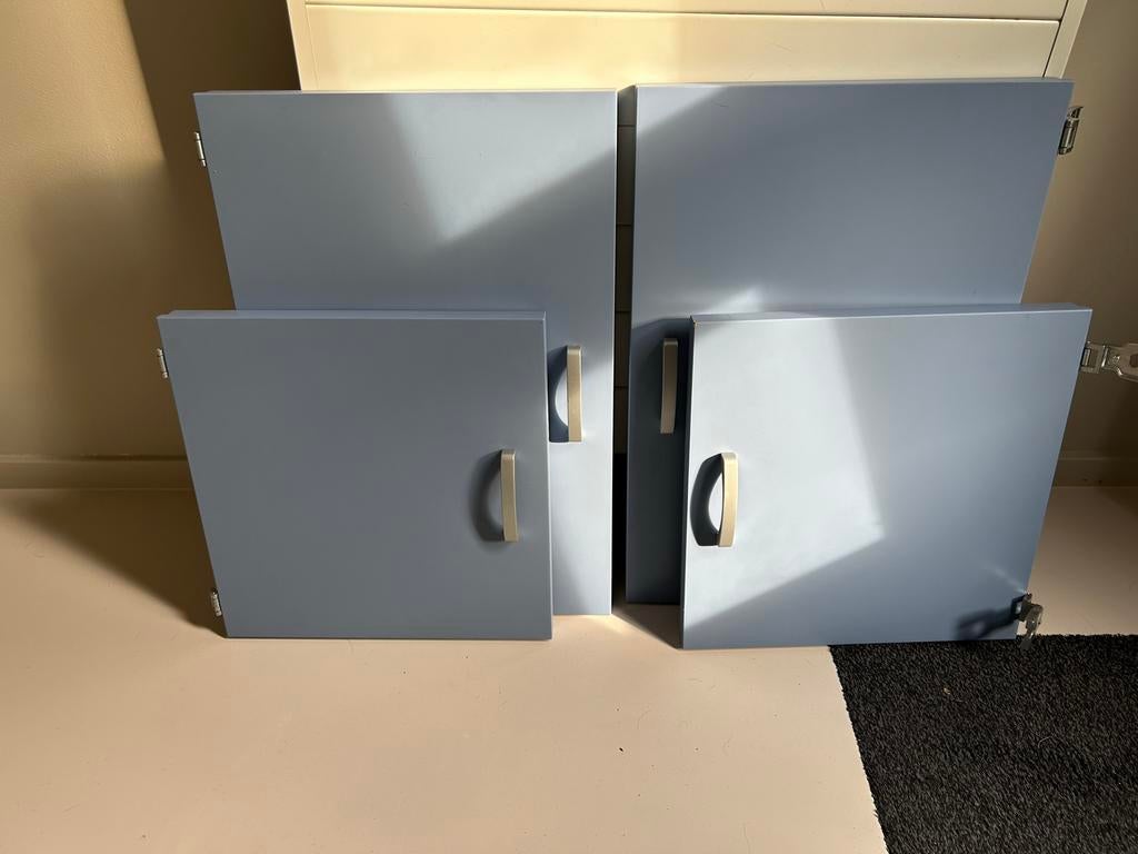 Lundia boekenkast deurtjes, 2 stuks (de kleine), Ophalen, Gebruikt, 50 tot 100 cm, Minder dan 25 cm