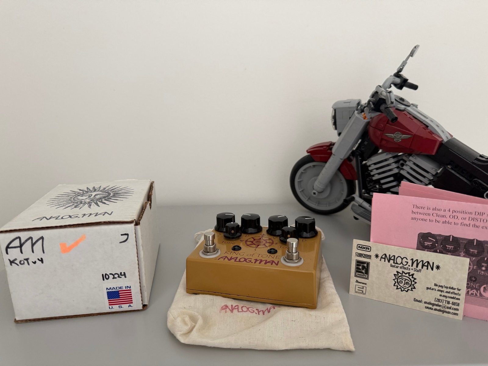 Analog Man King of Tone Hi-Gain, Muziek en Instrumenten, Ophalen of Verzenden, Zo goed als nieuw, Distortion, Overdrive of Fuzz