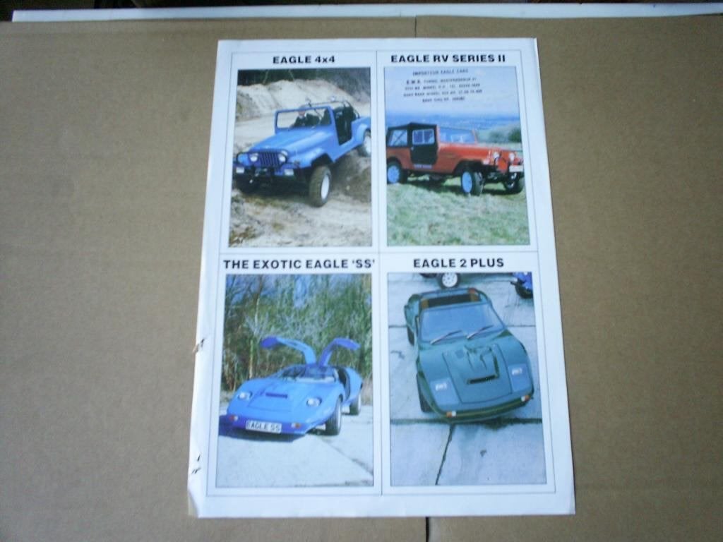 Eagle 4 x 4 RV Series 2 / The Exotic Eagle SS / Eagle 2 Plus, Verzenden, Zo goed als nieuw, Overige merken