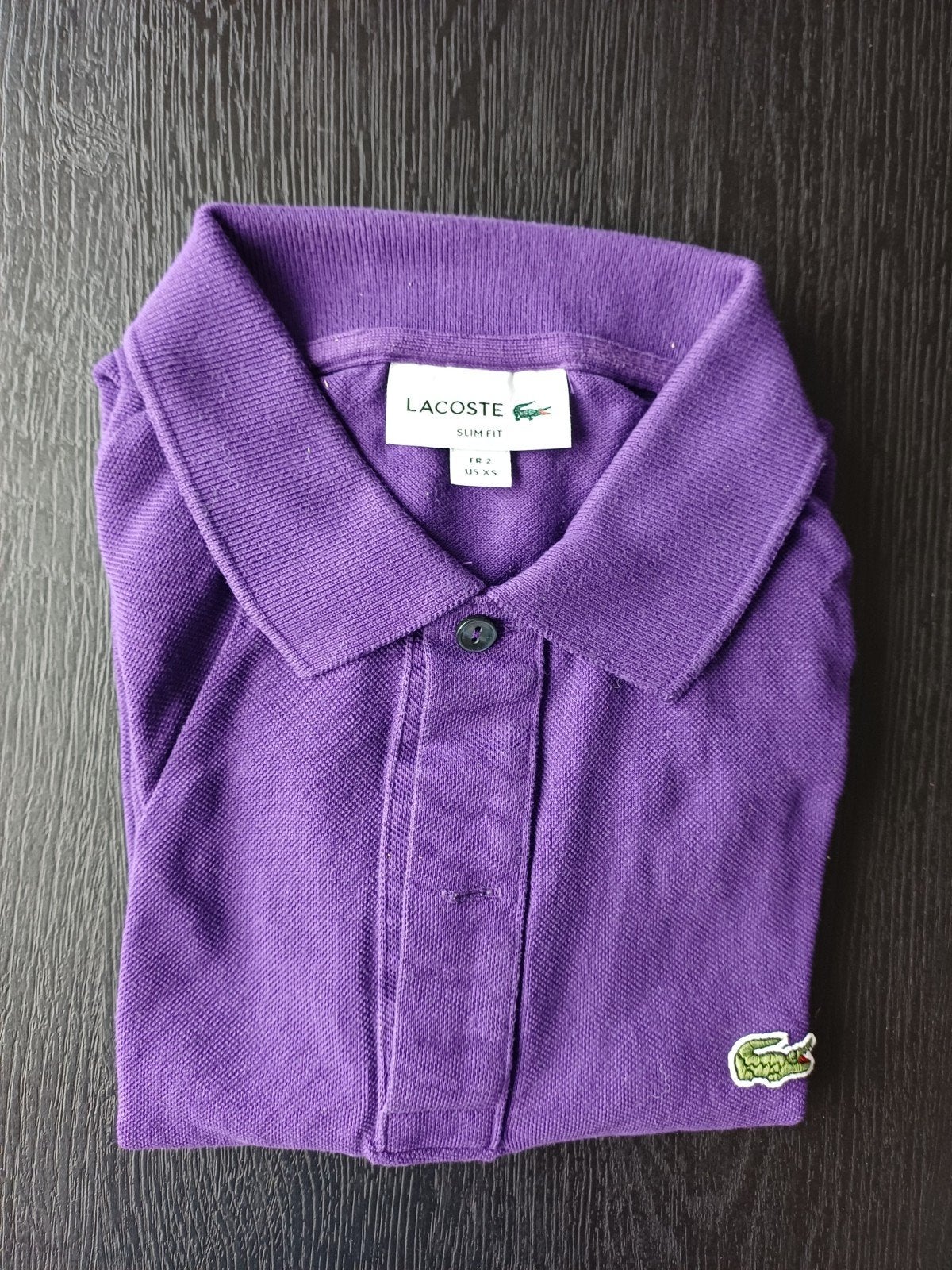 Lacoste Slim Fit Polo Shirt Maat XS Paars, Kleding | Heren, Polo's, Lacoste, Paars, Ophalen of Verzenden, Zo goed als nieuw