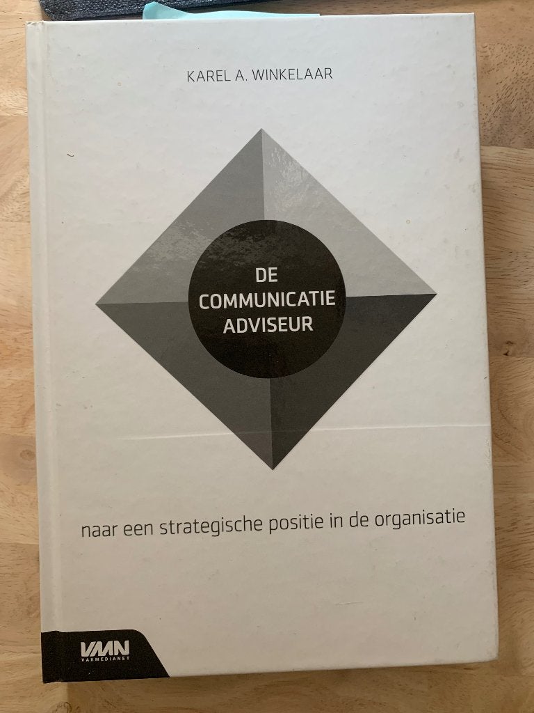 De Communicatie Adviseur - hardcover, Ophalen of Verzenden, Gamma, Zo goed als nieuw, WO