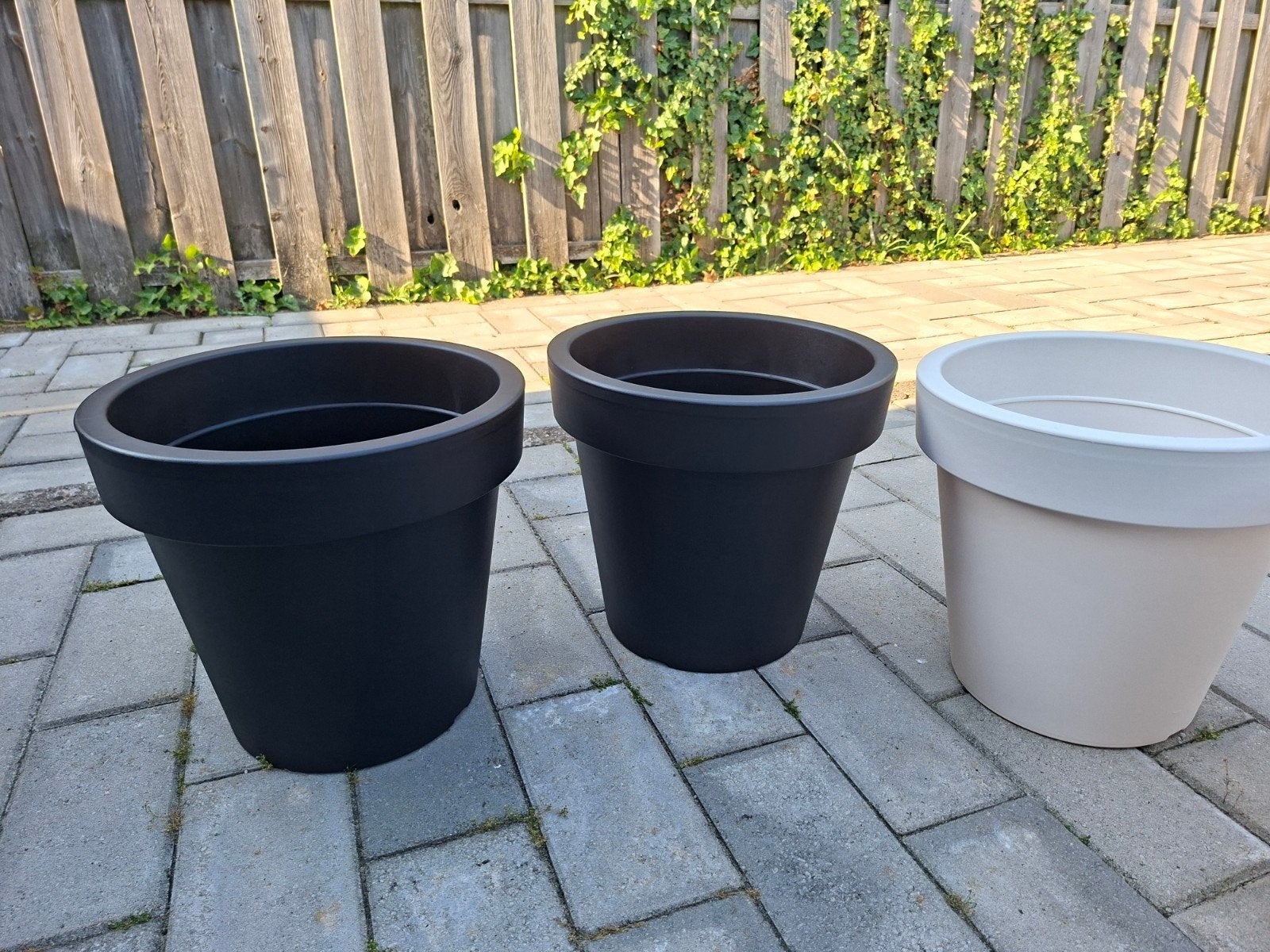 Mooie bloembakken, nieuw!, Tuin en Terras, Ophalen, Kunststof, Rond, Nieuw
